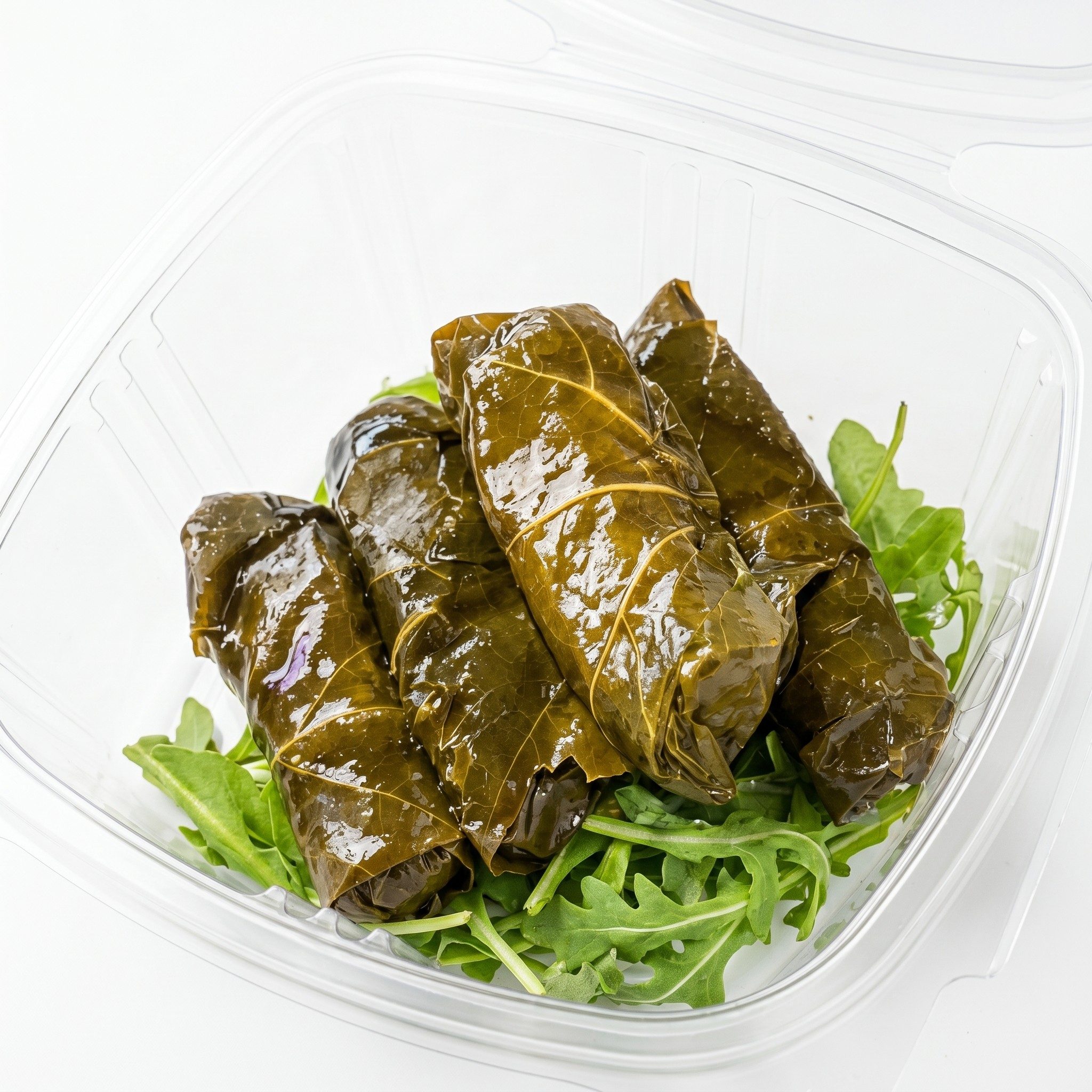 Stuffed grape leaves.