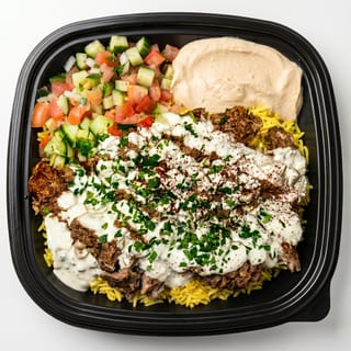 Lamb & beef shawarma bowl
