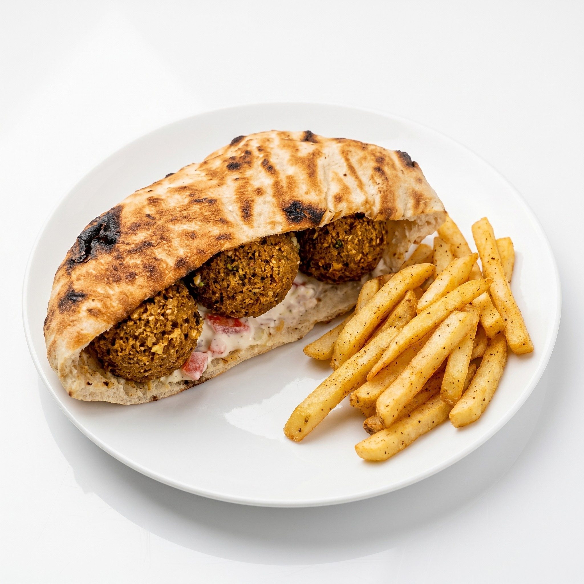 Falafel meal.
