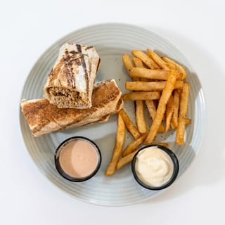 Chicken shawarma meal