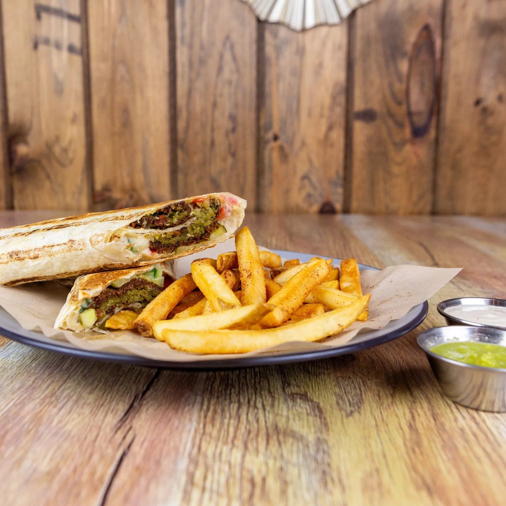 Falafel meal.
